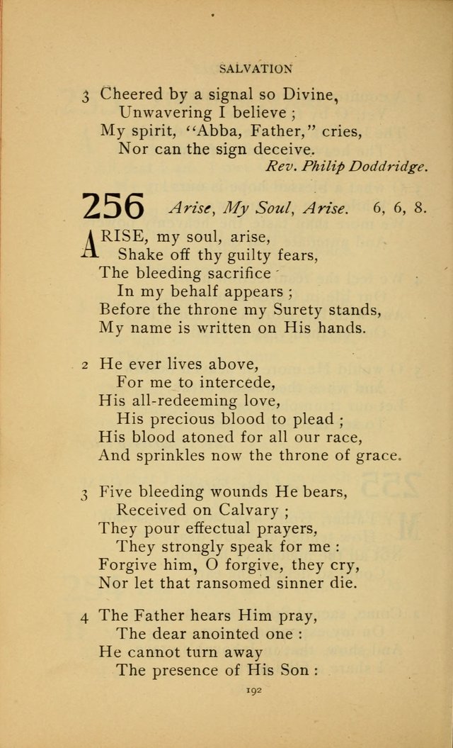 Hymn Book of the United Evangelical Church page 192