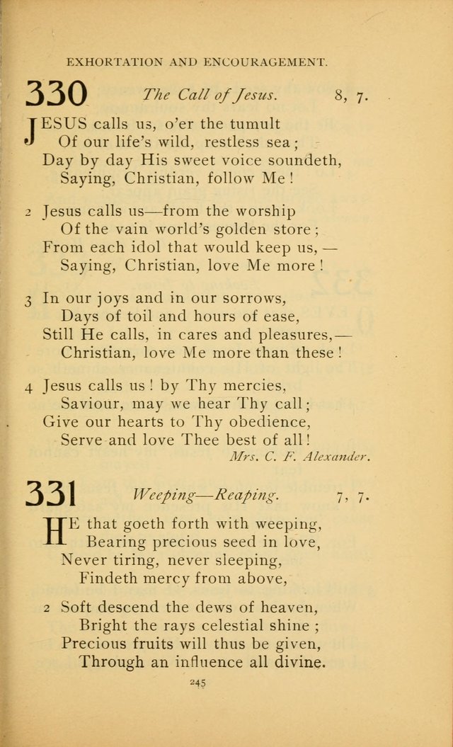 Hymn Book of the United Evangelical Church page 245