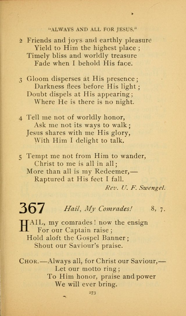 Hymn Book of the United Evangelical Church page 273