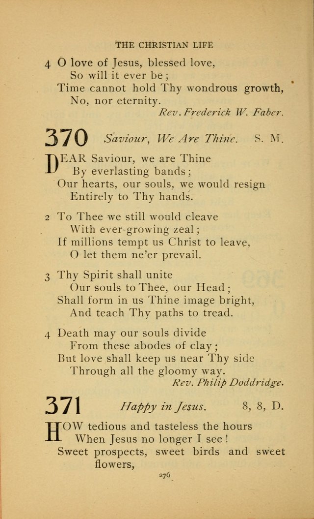 Hymn Book of the United Evangelical Church page 276