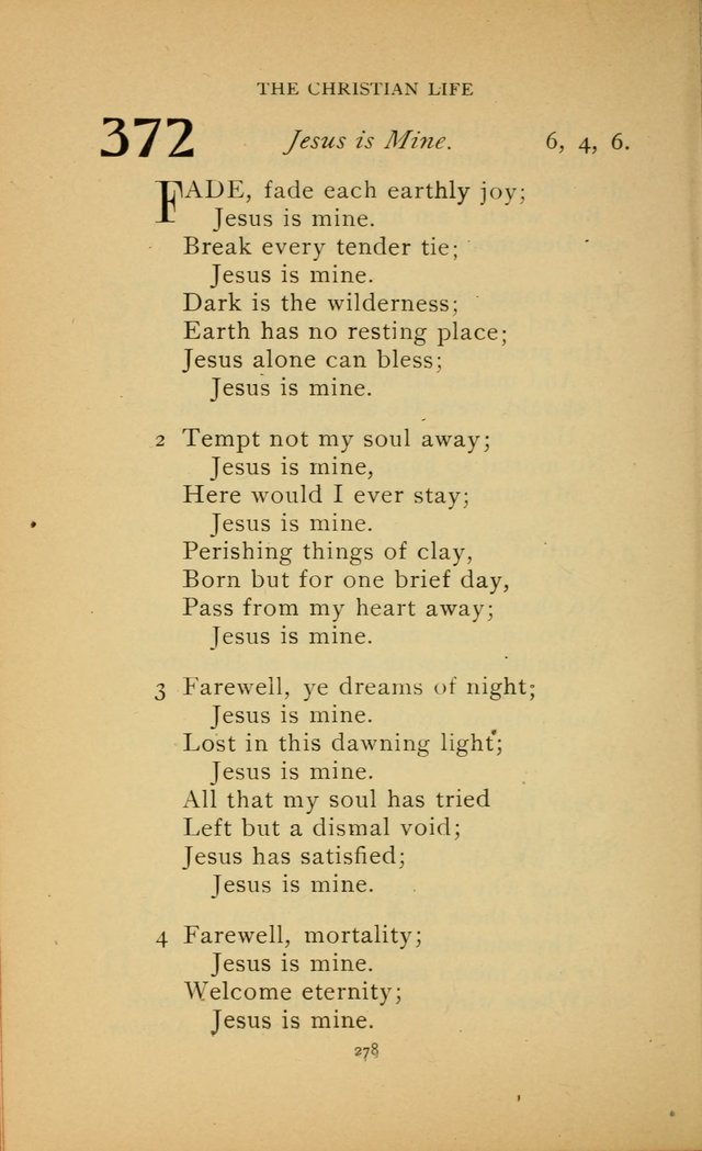 Hymn Book of the United Evangelical Church page 278