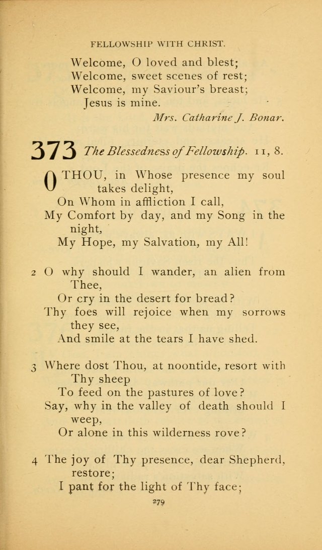 Hymn Book of the United Evangelical Church page 279