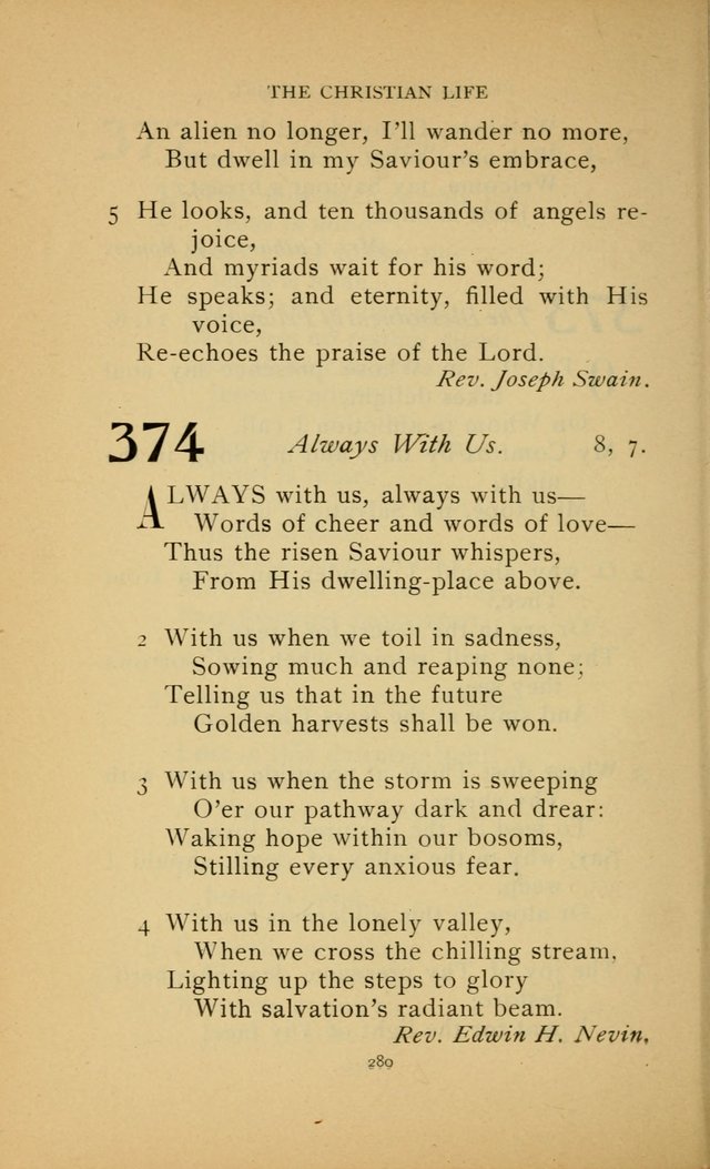 Hymn Book of the United Evangelical Church page 280