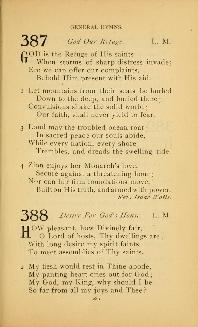 Hymn Book of the United Evangelical Church page 289