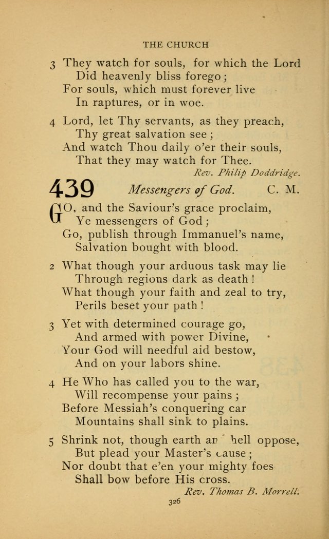 Hymn Book of the United Evangelical Church page 326