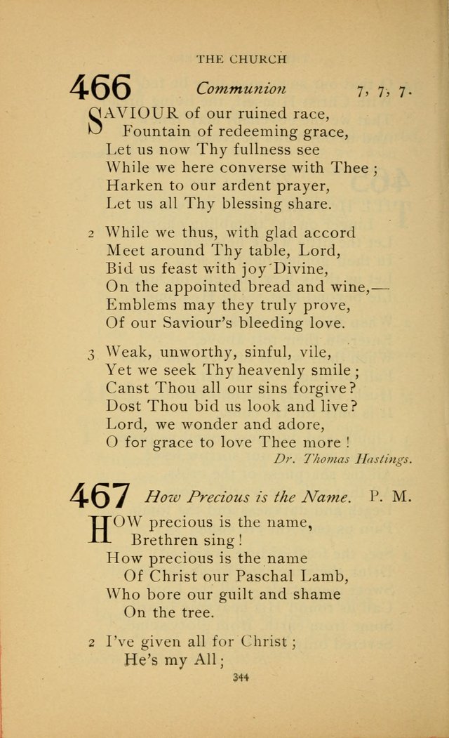 Hymn Book of the United Evangelical Church page 344