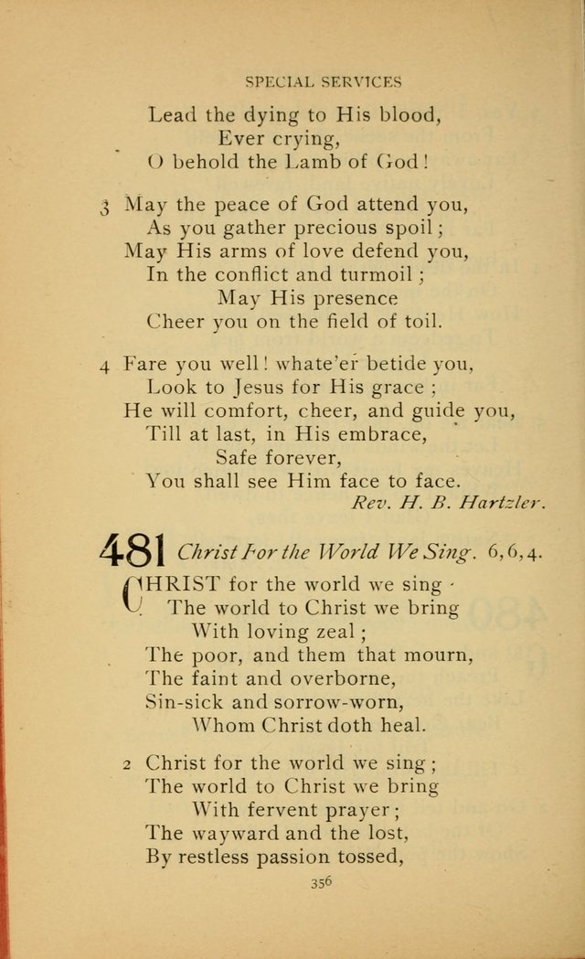 Hymn Book of the United Evangelical Church page 356