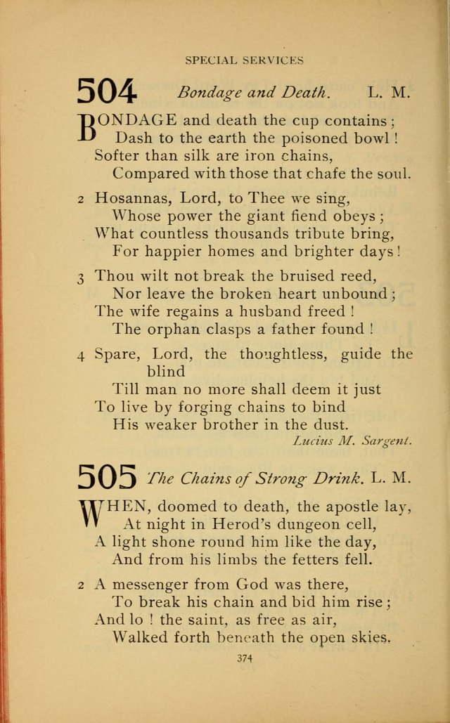 Hymn Book of the United Evangelical Church page 374