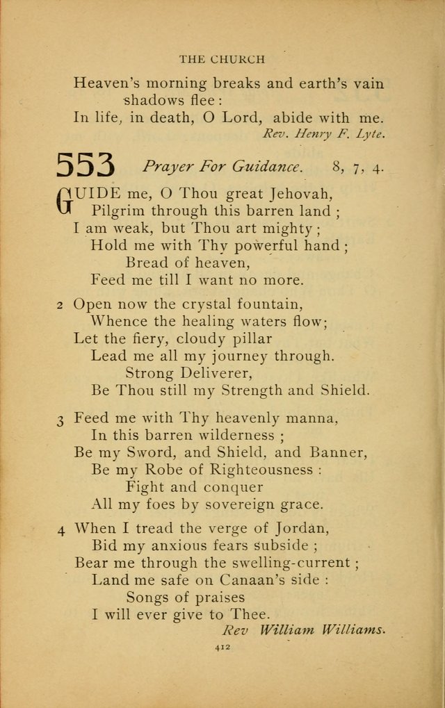 Hymn Book of the United Evangelical Church page 412