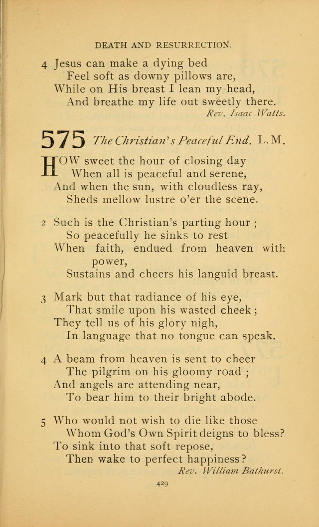 Hymn Book of the United Evangelical Church page 429