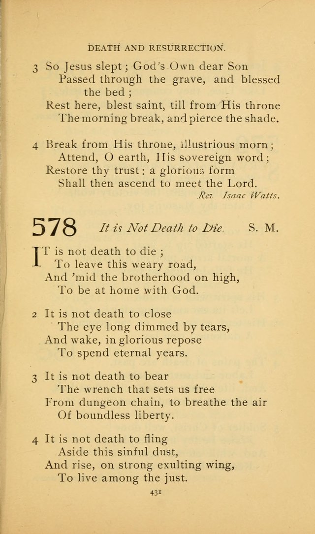 Hymn Book of the United Evangelical Church page 431