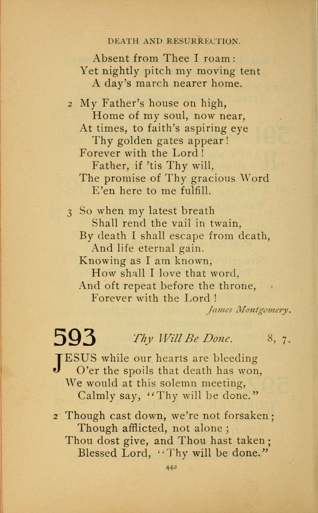 Hymn Book of the United Evangelical Church page 442