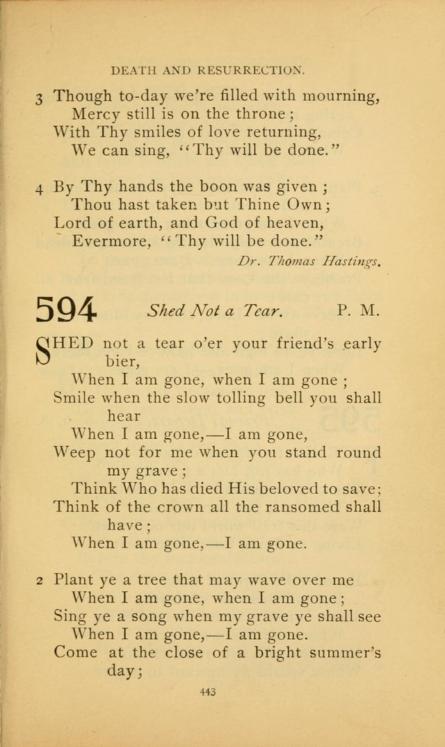 Hymn Book of the United Evangelical Church page 443