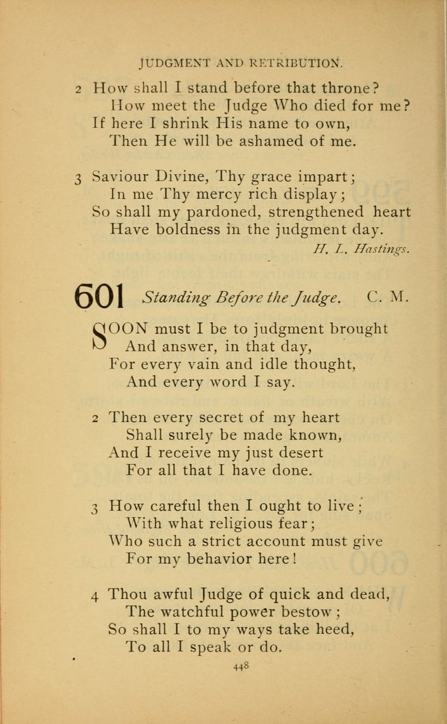 Hymn Book of the United Evangelical Church page 448