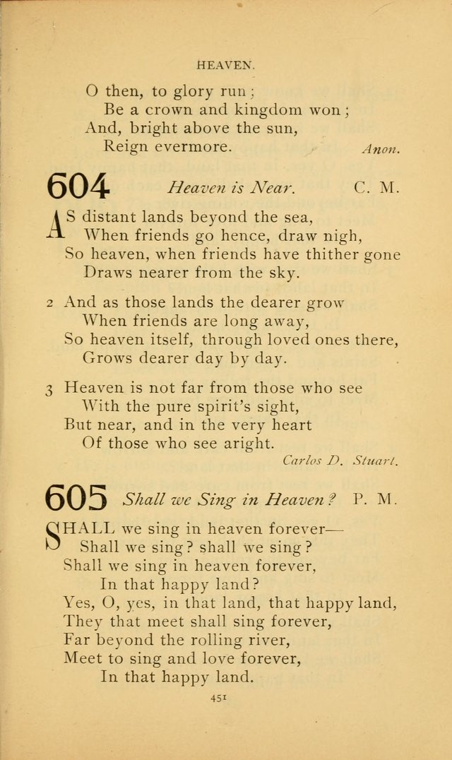 Hymn Book of the United Evangelical Church page 451