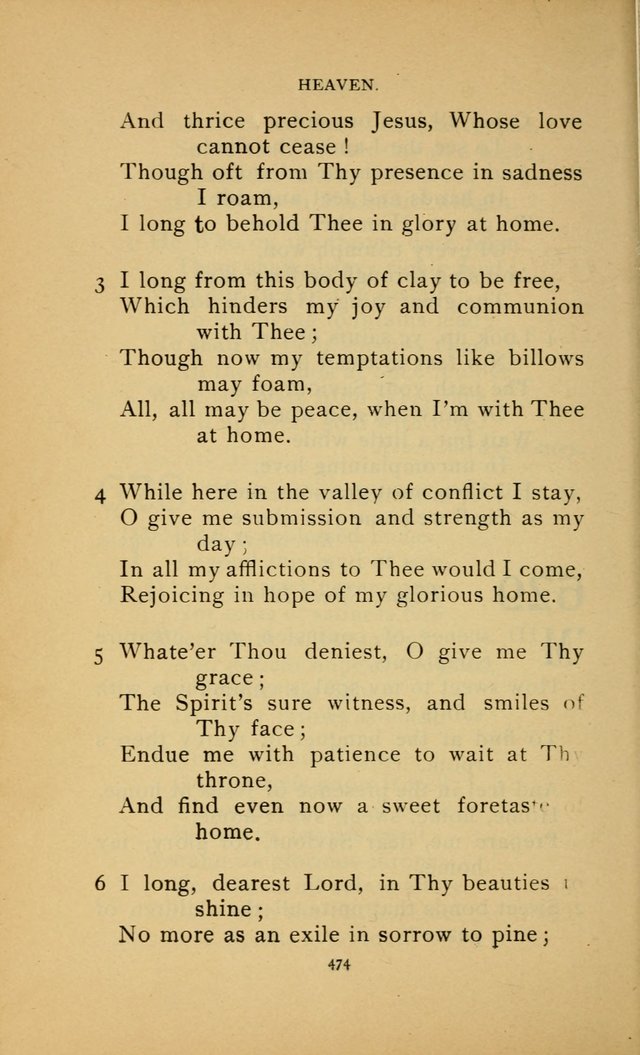 Hymn Book of the United Evangelical Church page 474