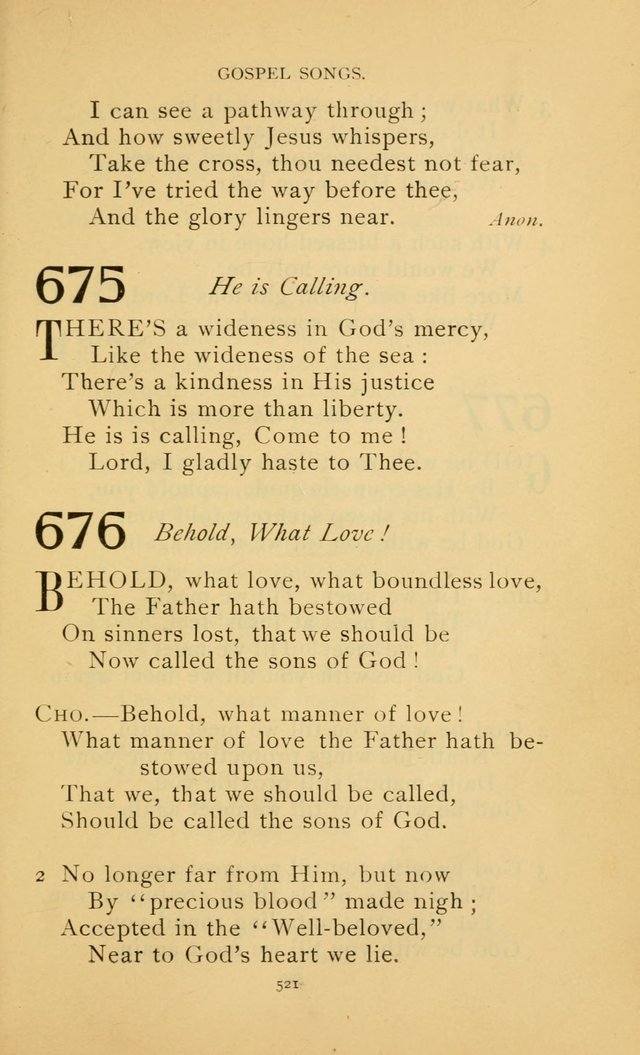 Hymn Book of the United Evangelical Church page 521