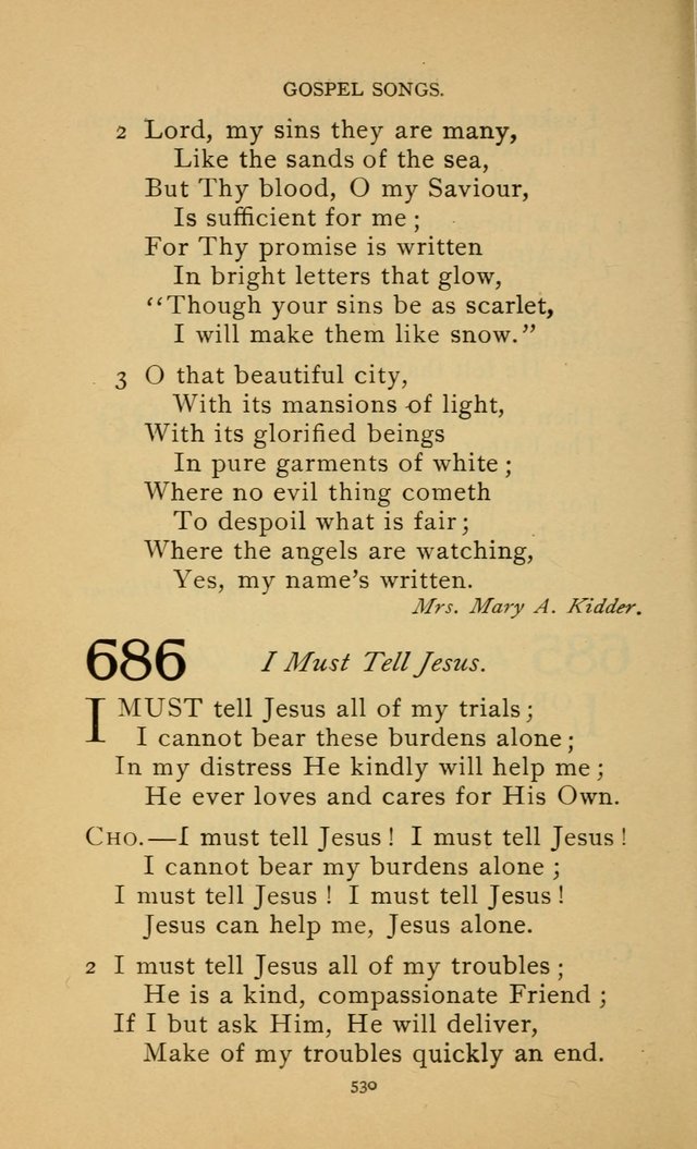 Hymn Book of the United Evangelical Church page 530