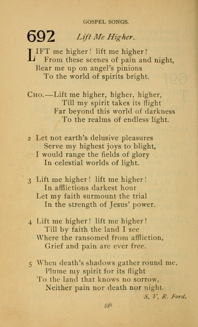 Hymn Book of the United Evangelical Church page 536