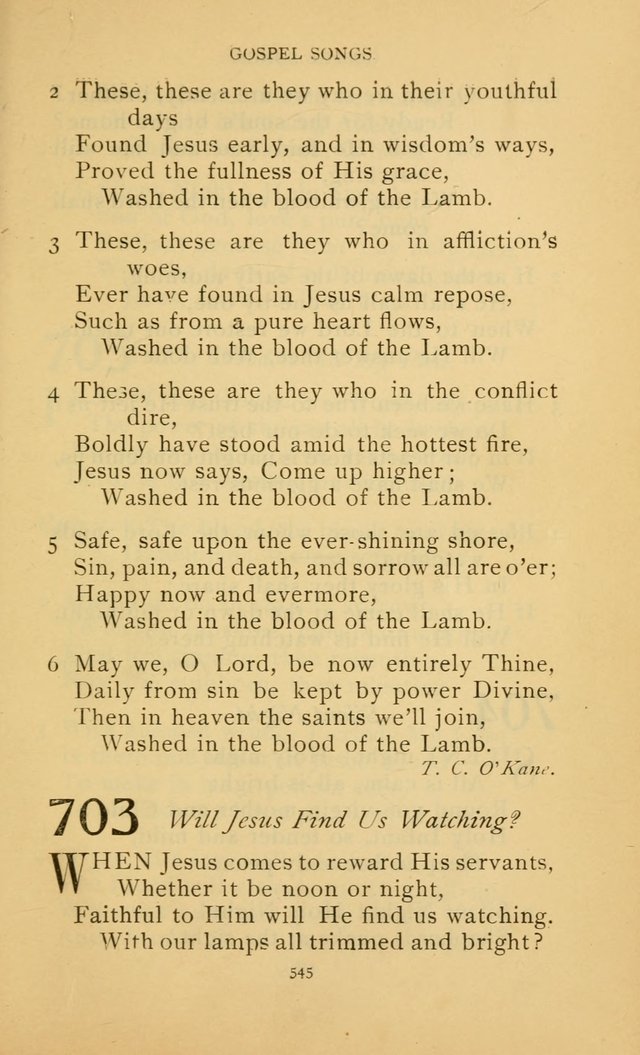 Hymn Book of the United Evangelical Church page 545