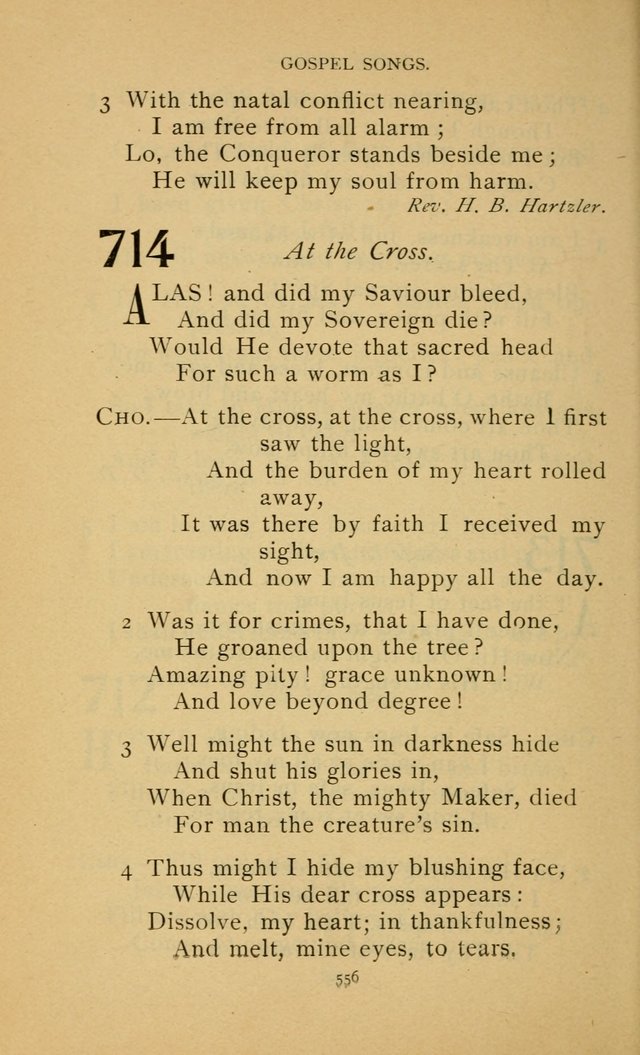 Hymn Book of the United Evangelical Church page 556