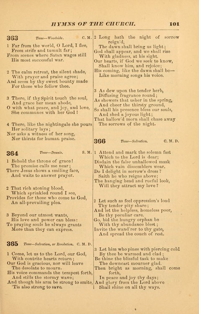 Hymns of the Church, Ancient and Modern: for the use of all who love to sing the praises of God in Christ, in the family, the school, or the church; with a discourse on music as a divine ordinance... page 101