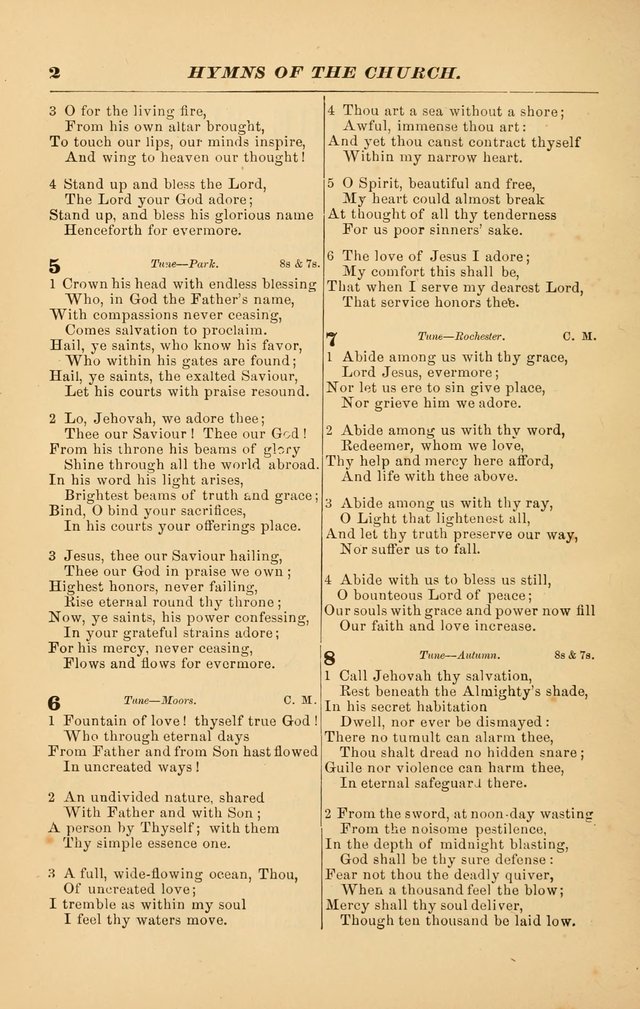 Hymns of the Church, Ancient and Modern: for the use of all who love to sing the praises of God in Christ, in the family, the school, or the church; with a discourse on music as a divine ordinance... page 2