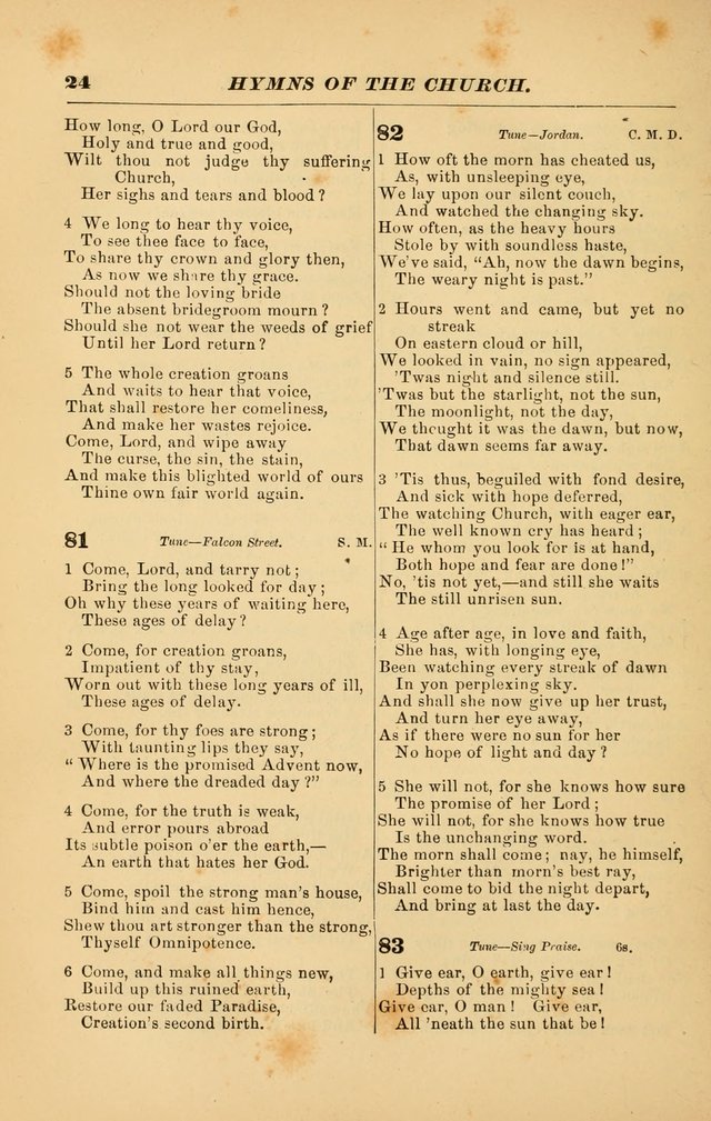 Hymns of the Church, Ancient and Modern: for the use of all who love to sing the praises of God in Christ, in the family, the school, or the church; with a discourse on music as a divine ordinance... page 24