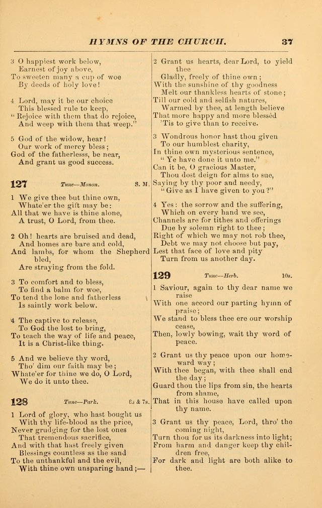 Hymns of the Church, Ancient and Modern: for the use of all who love to sing the praises of God in Christ, in the family, the school, or the church; with a discourse on music as a divine ordinance... page 37