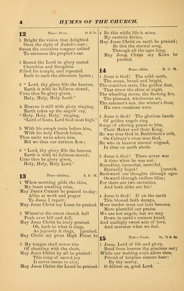 Hymns of the Church, Ancient and Modern: for the use of all who love to sing the praises of God in Christ, in the family, the school, or the church; with a discourse on music as a divine ordinance... page 4