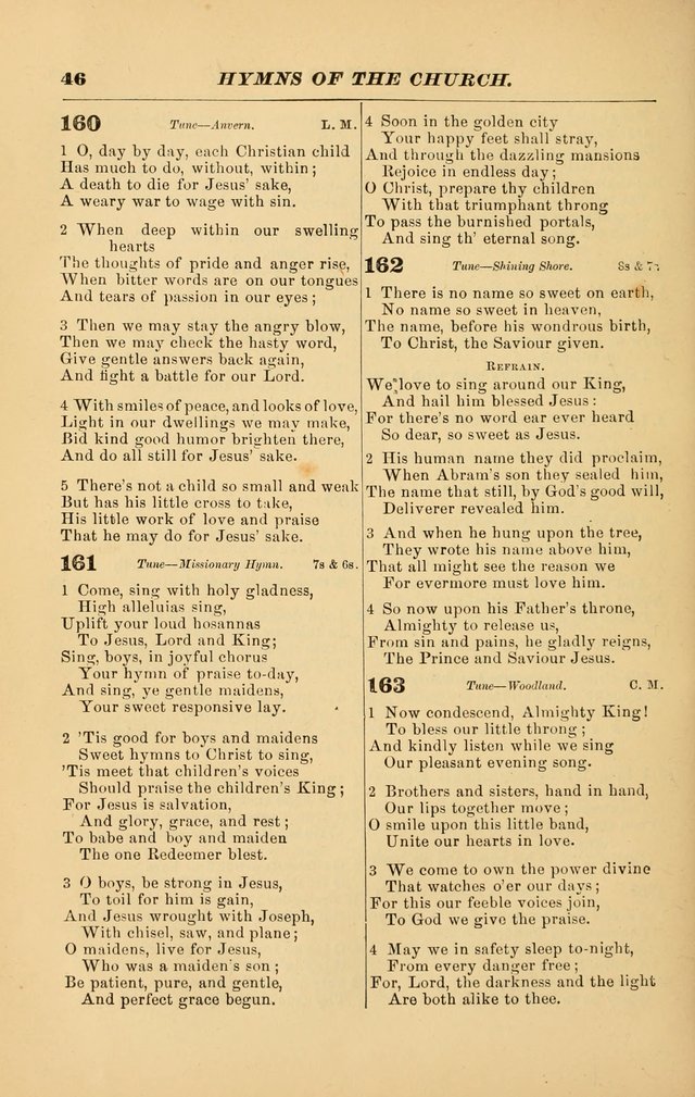 Hymns of the Church, Ancient and Modern: for the use of all who love to sing the praises of God in Christ, in the family, the school, or the church; with a discourse on music as a divine ordinance... page 46