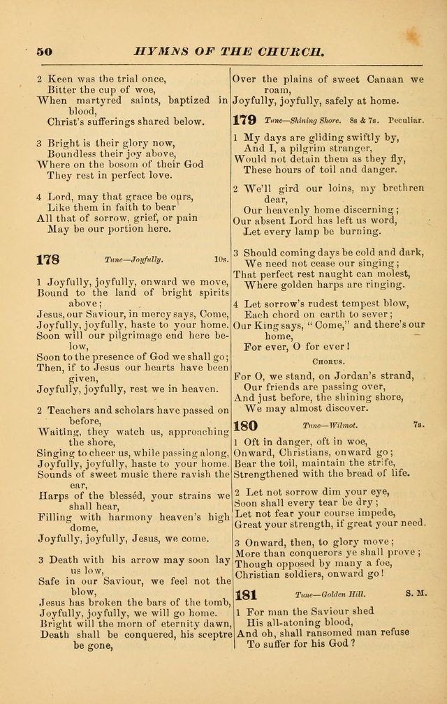 Hymns of the Church, Ancient and Modern: for the use of all who love to sing the praises of God in Christ, in the family, the school, or the church; with a discourse on music as a divine ordinance... page 50