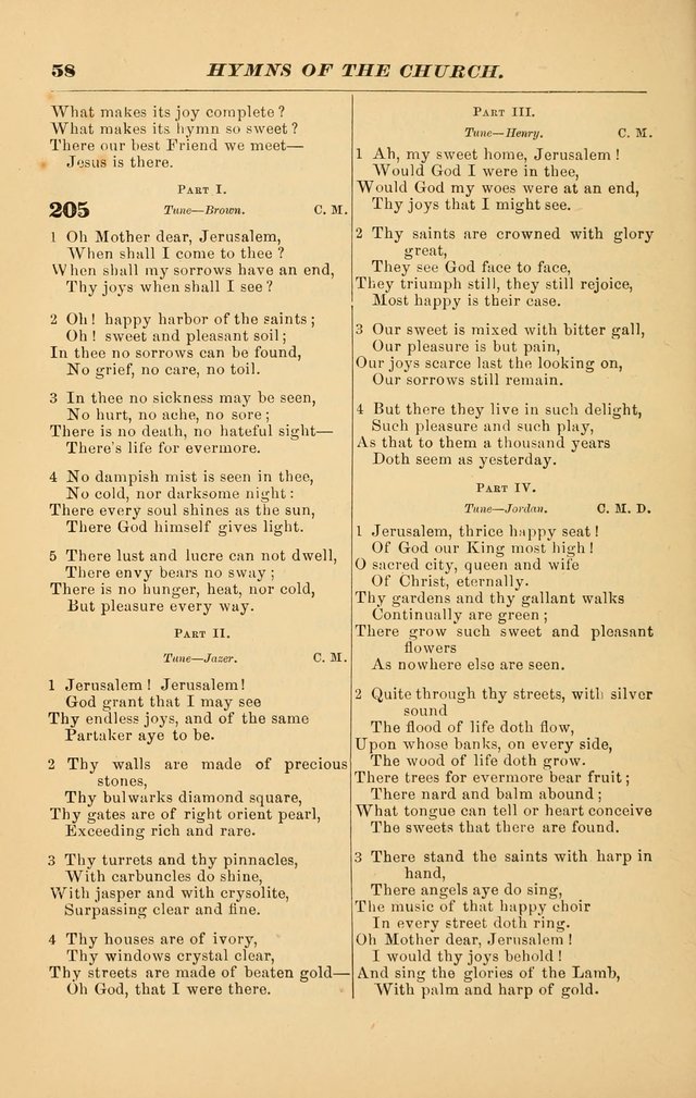 Hymns of the Church, Ancient and Modern: for the use of all who love to sing the praises of God in Christ, in the family, the school, or the church; with a discourse on music as a divine ordinance... page 58