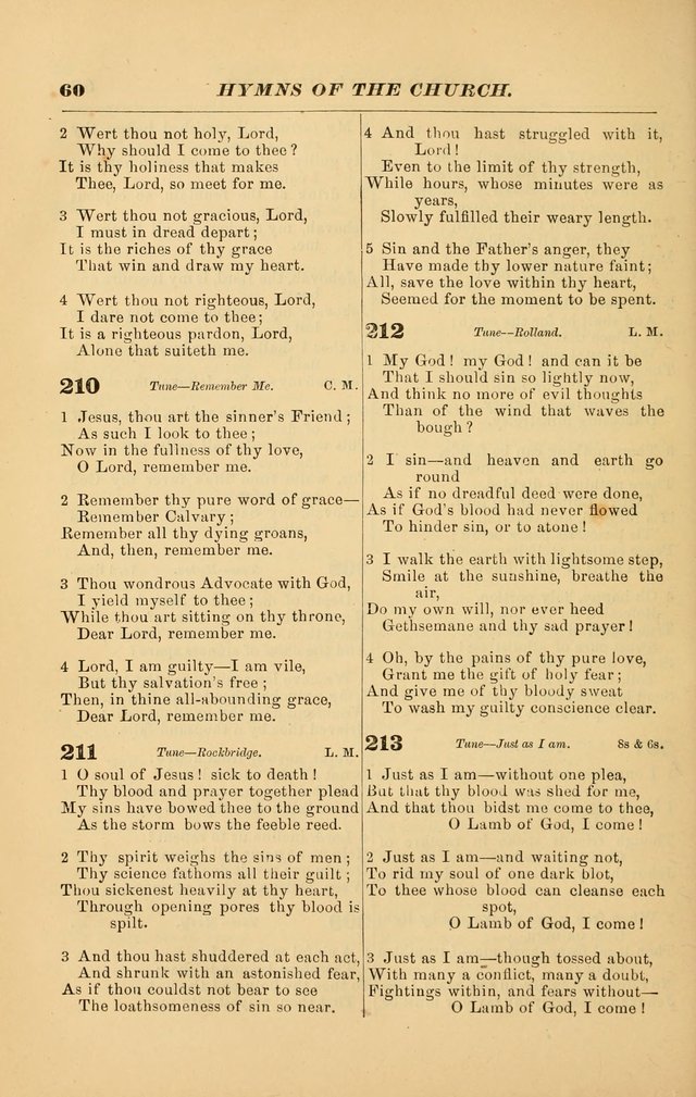 Hymns of the Church, Ancient and Modern: for the use of all who love to sing the praises of God in Christ, in the family, the school, or the church; with a discourse on music as a divine ordinance... page 60