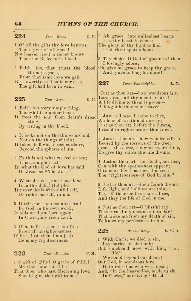 Hymns of the Church, Ancient and Modern: for the use of all who love to sing the praises of God in Christ, in the family, the school, or the church; with a discourse on music as a divine ordinance... page 64