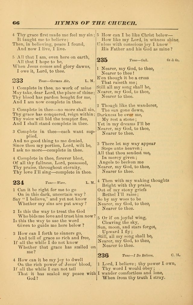 Hymns of the Church, Ancient and Modern: for the use of all who love to sing the praises of God in Christ, in the family, the school, or the church; with a discourse on music as a divine ordinance... page 66