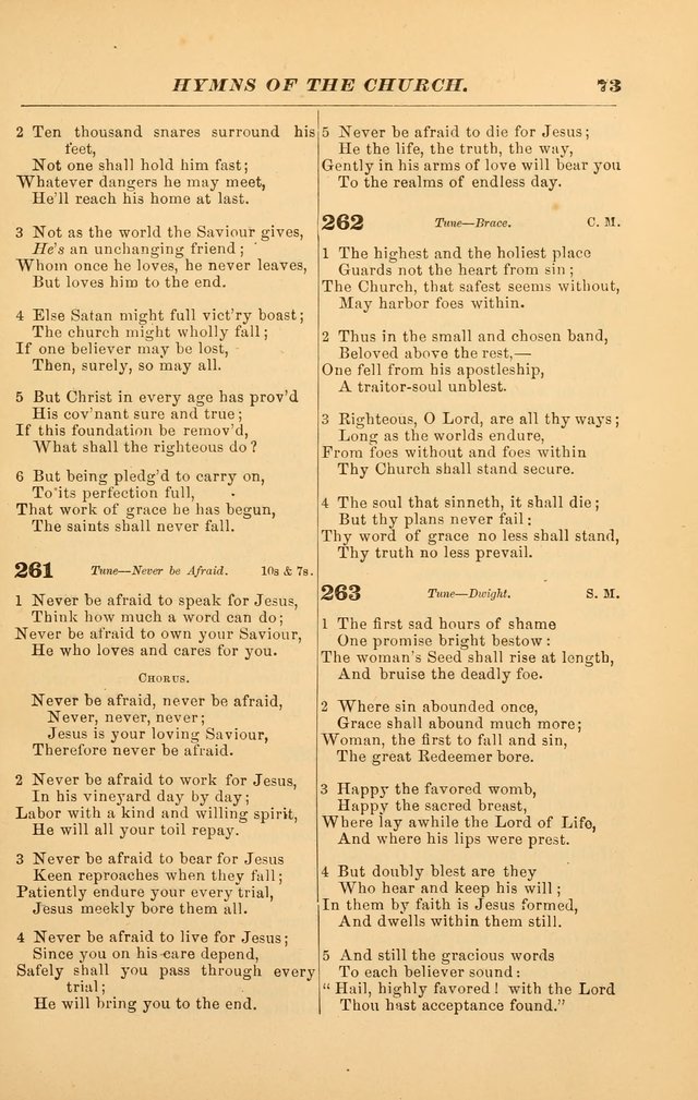 Hymns of the Church, Ancient and Modern: for the use of all who love to sing the praises of God in Christ, in the family, the school, or the church; with a discourse on music as a divine ordinance... page 73