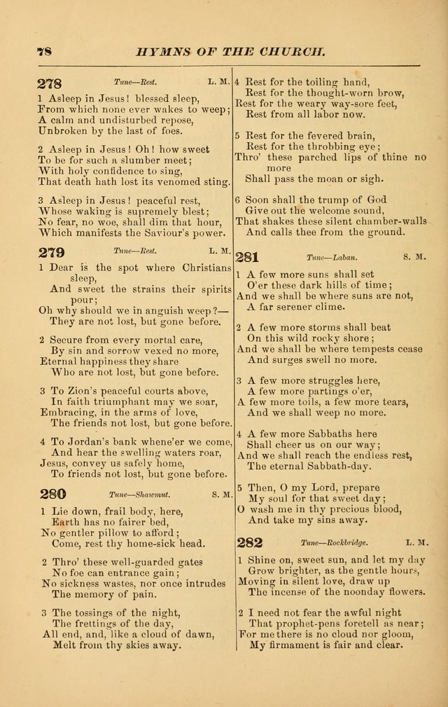 Hymns of the Church, Ancient and Modern: for the use of all who love to sing the praises of God in Christ, in the family, the school, or the church; with a discourse on music as a divine ordinance... page 78