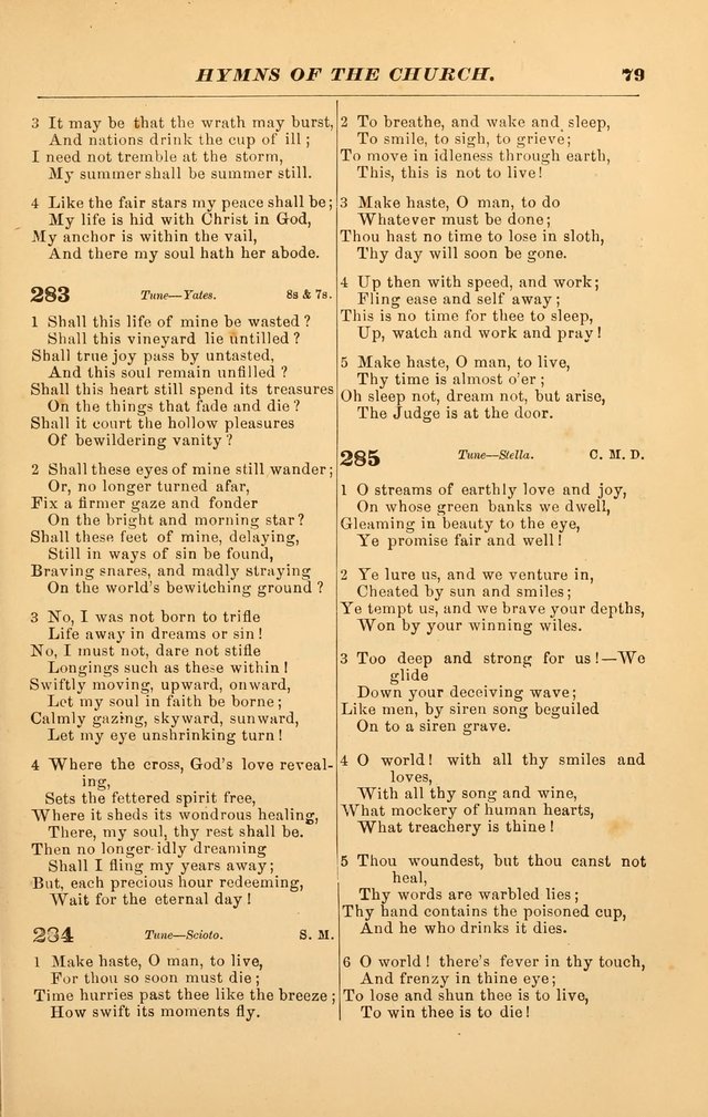 Hymns of the Church, Ancient and Modern: for the use of all who love to sing the praises of God in Christ, in the family, the school, or the church; with a discourse on music as a divine ordinance... page 79