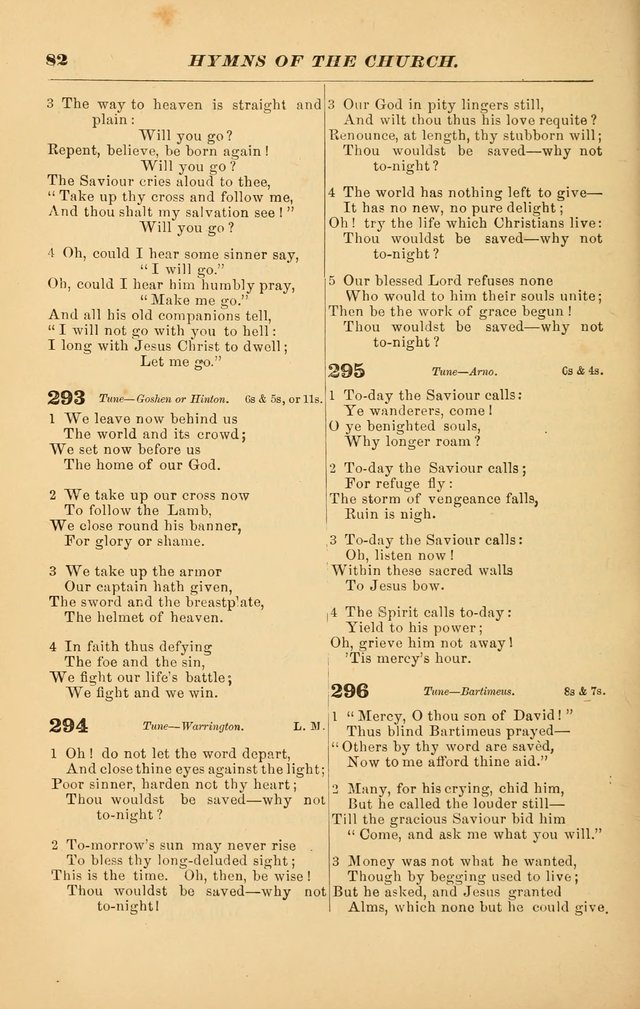 Hymns of the Church, Ancient and Modern: for the use of all who love to sing the praises of God in Christ, in the family, the school, or the church; with a discourse on music as a divine ordinance... page 82