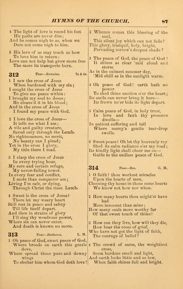 Hymns of the Church, Ancient and Modern: for the use of all who love to sing the praises of God in Christ, in the family, the school, or the church; with a discourse on music as a divine ordinance... page 87