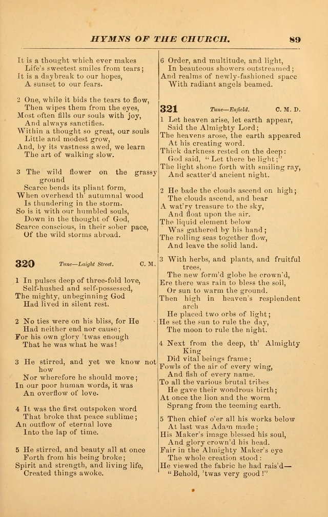 Hymns of the Church, Ancient and Modern: for the use of all who love to sing the praises of God in Christ, in the family, the school, or the church; with a discourse on music as a divine ordinance... page 89