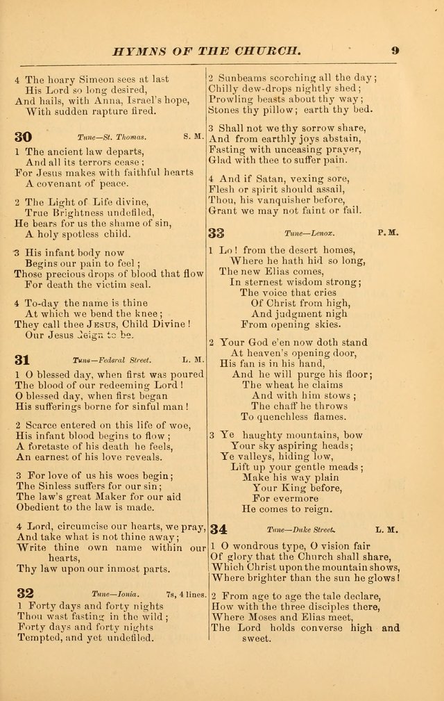 Hymns of the Church, Ancient and Modern: for the use of all who love to sing the praises of God in Christ, in the family, the school, or the church; with a discourse on music as a divine ordinance... page 9