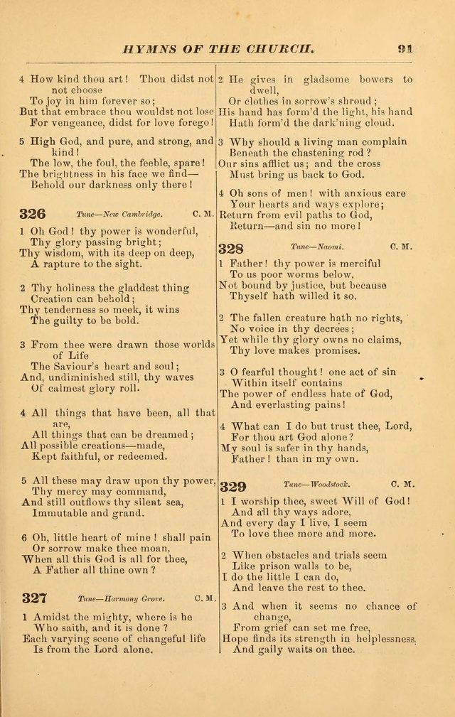 Hymns of the Church, Ancient and Modern: for the use of all who love to sing the praises of God in Christ, in the family, the school, or the church; with a discourse on music as a divine ordinance... page 91