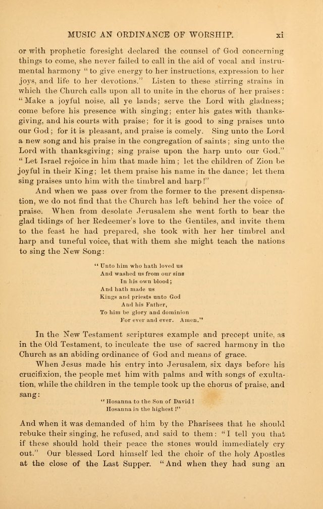 Hymns of the Church, Ancient and Modern: for the use of all who love to sing the praises of God in Christ, in the family, the school, or the church; with a discourse on music as a divine ordinance... page xvii