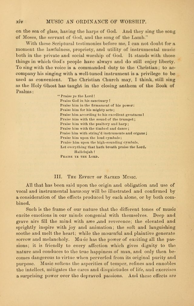 Hymns of the Church, Ancient and Modern: for the use of all who love to sing the praises of God in Christ, in the family, the school, or the church; with a discourse on music as a divine ordinance... page xx