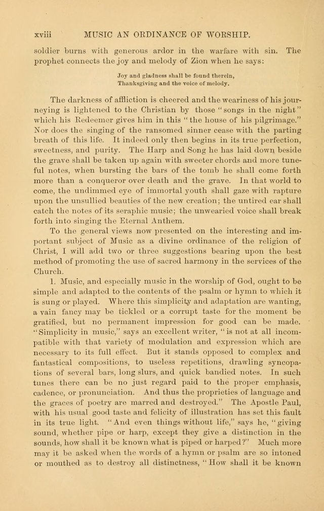 Hymns of the Church, Ancient and Modern: for the use of all who love to sing the praises of God in Christ, in the family, the school, or the church; with a discourse on music as a divine ordinance... page xxiv