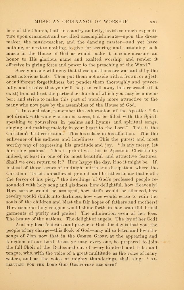 Hymns of the Church, Ancient and Modern: for the use of all who love to sing the praises of God in Christ, in the family, the school, or the church; with a discourse on music as a divine ordinance... page xxvii