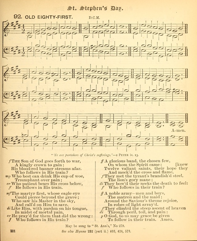 The Hymnal Companion to the Book of Common Prayer with accompanying tunes (3rd ed., rev. and enl.) page 101