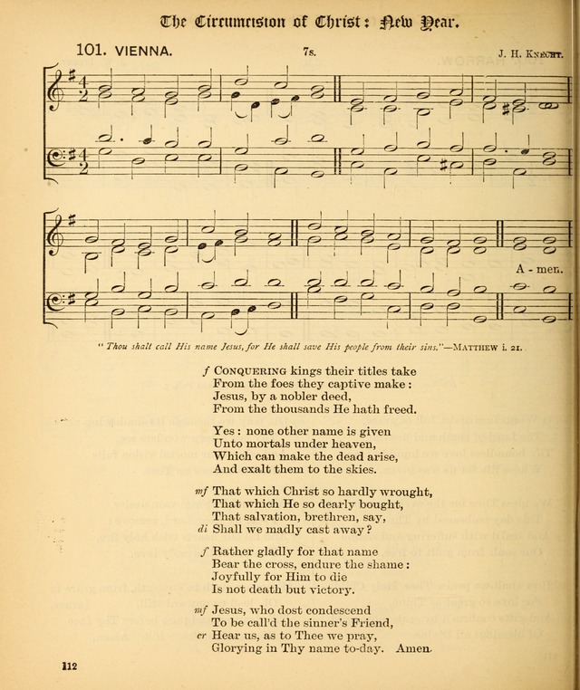 The Hymnal Companion to the Book of Common Prayer with accompanying tunes (3rd ed., rev. and enl.) page 112